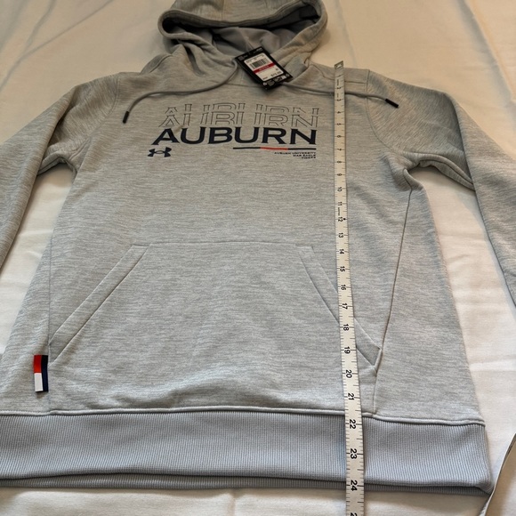 NEW Auburn University Under Armour XS Light Gray Hoodie Sweatshirt War Eagle - Picture 5 of 8